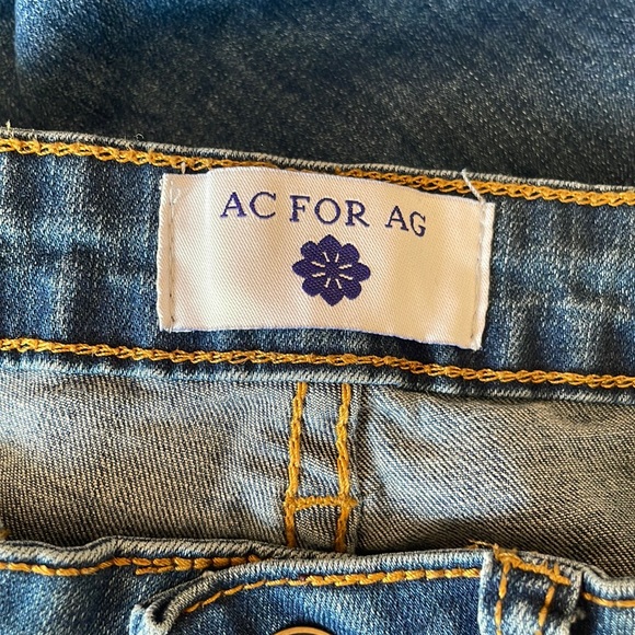 AC for AG Raw Hem Super Flare Stretch Jeans size 26 - Picture 3 of 6